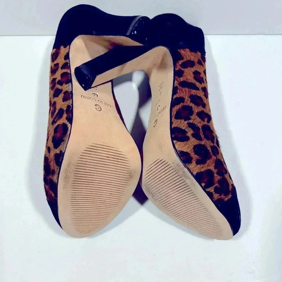 NEW!CorsocComo-Leopard cow hair, suede heel pumps size 8 - Picture 8 of 14